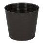 Vaso a trama rigata 16x14.5cm marrone