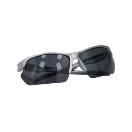 Occhiali da sole sportivi unisex grigio metallizzato con lenti grigie Penn
