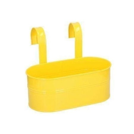 Balconiera ovale 36x18.5x14.3cm gialla Lifetime Garden