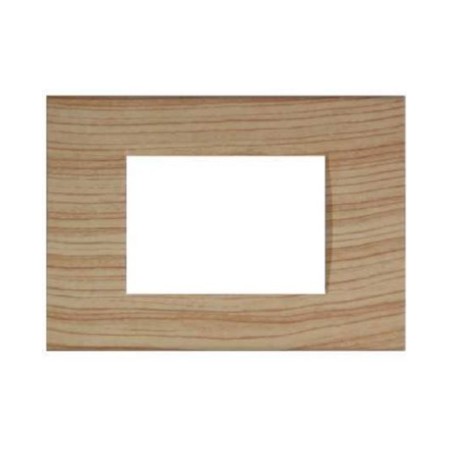 Placca 3 posti abete compatibile Living International