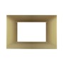 Placca 3P Tecnopolimero 12x8cm Oro compatibile Vimar Plana