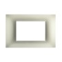 Placca 3P Tecnopolimero 12x8cm Grigio chiaro compatibile Vimar Plana