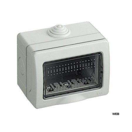 Idrobox IP55 3 moduli bianco compatibile Vimar Plana