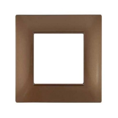 Placca in tecnopolimero 2 posti color rame compatibile Vimar Plana