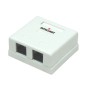 Presa a muro 2 prese RJ45 cat. 5E UTP Intellinet