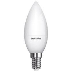 Lampadina LED C37 E14 5W luce calda 300K 425lm