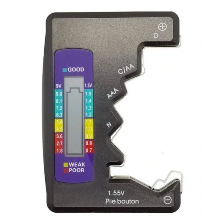 Tester digitale con display LCD per batterie