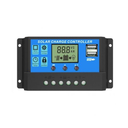 Regolatore di Carica Solare PWM 12/24 V 10A
