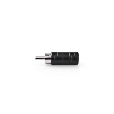 Adattatore audio mono Maschio RCA - Femmina da 3,5 mm 10 pezzi Nero