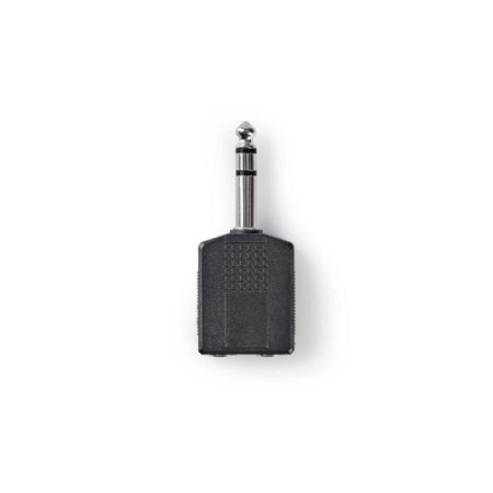 Adattatore audio stereo Maschio da 6,35 mm - 2x Femmina da 6,35 mm 10 pezzi Nero