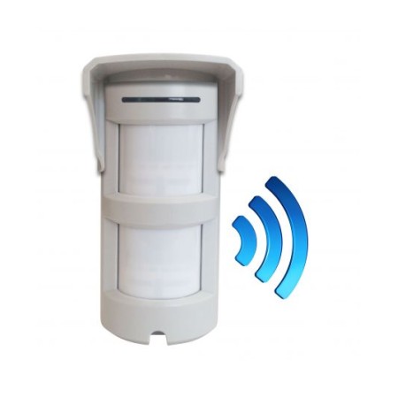 Sensore Volumetrico a doppio PIR Wireless da esterno