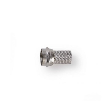 Connettore F Maschio Per Cavi Coassiali da 6,4mm confezione da 25 pezzi
