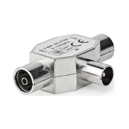 Splitter coassiale IEC (coassiale) maschio-2x IEC (coassiale) femmina