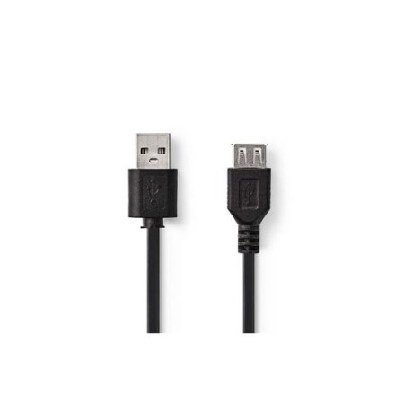 Cavo USB 2.0 - A maschio - A femmina - 0.2 m - Nero