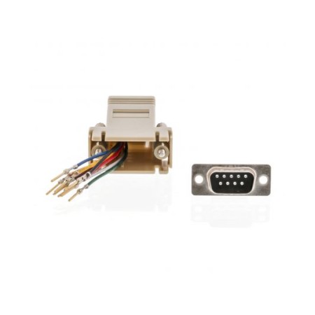 Adattore di Serie D-suB A 9 Pin Maschio - RJ45 (8P8C) Femmina Avorio