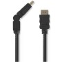 Cavo HDMI ad alta velocità con Ethernet Connettore ruotabile 4K@30Hz 10.2 Gbps 1.50m