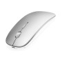 Mouse wireless grigio con batteria ricaricabile incorporata