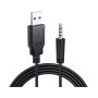 Cavo adattatore USB-Jack audio da 3.5mm 1m nero