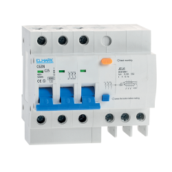 Interruttore differenziale con controllo elettronico di corrente residua JEL6 C40 3P 40A/30MA Elmark