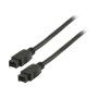 Cavo firewire 9 poli nero 2m