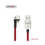 Cavo di ricarica e sincronizzazione telato 1m 2A USB Lightning Crown Micro