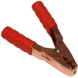 Morsetto a coccodrillo 200A 146mm per cavi rosso