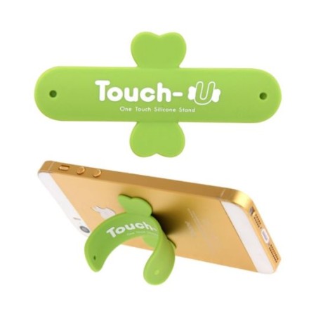 TOUCH-U - Supporto in silicone per smartphone - Verde