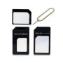 Adattatore Nano SIM/micro-SIM/SIM standard - Nero