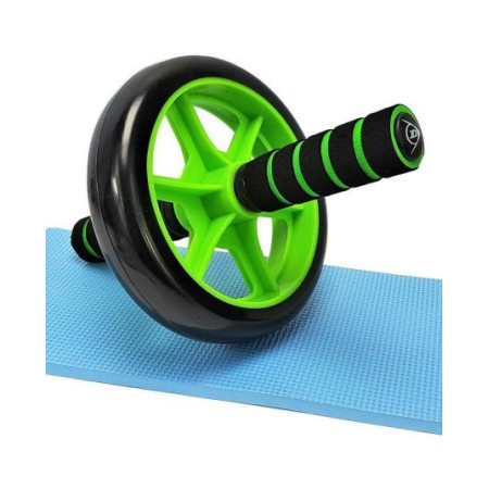 Rullo a ruota singola per allenamento addominali diametro 28cm vari colori Dunlop