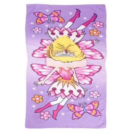 Poncho da spiaggia per bambini 60x120cm Fatina
