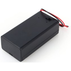 Custodia porta batteria 9V con interruttore