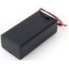 Custodia porta batteria 9V con interruttore