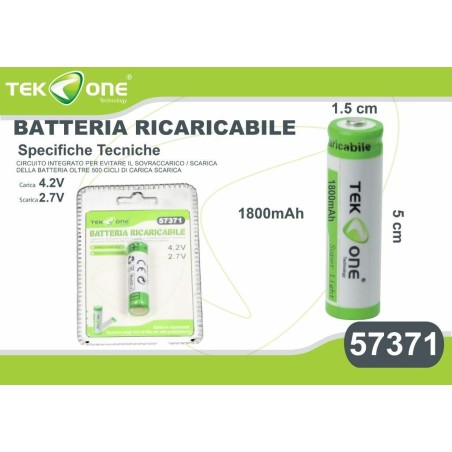 Batteria ricaricabile al litio 1200mAh tensione da carica 4.2V