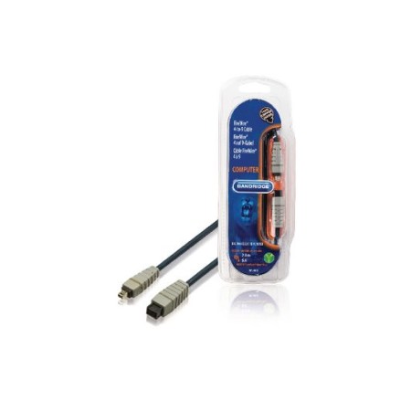 FireWire 400 4 Pin Maschio - Firewire 9 Pin Maschio - 2.00 m Blu