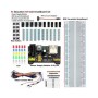 Kit componenti elettronici diodi/condensatori/pulsanti con breadboard e modulo di alimentazione 3.3V/5V MB102