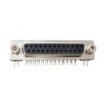 Connettore SUB-D 25 poli femmina da PCB 90 gradi