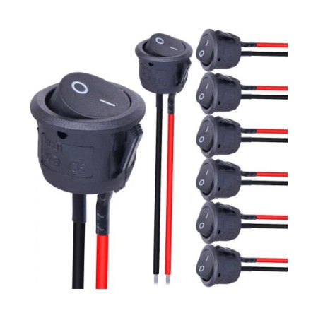Interruttore a bilanciere 2 Posizioni SPST 2 Pin 10A 220V-250VAC - confezione da 10