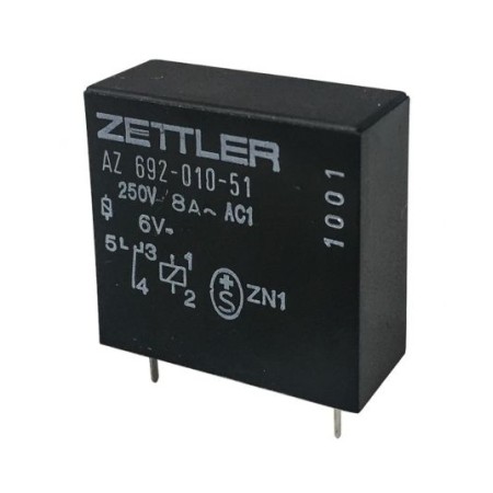 Relè 6V SPDT - AZ 692-01-51 - ZETTLER
