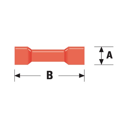 Connettore Fast On 4.0mm Femmina Rosso