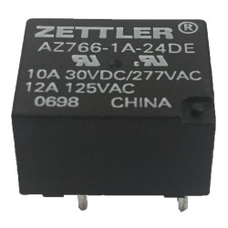 Relè AZ766-1A-24DE - 10A 30VDC 12A 125VAC - ZETTLER