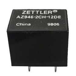 Relè 12V DPDT - AZ946-2CH-12DE - ZETTLER