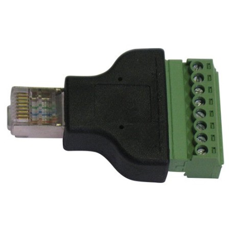 Adattatore RJ45 con morsetti a vite