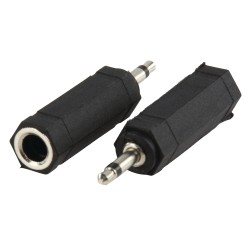 Adattatore audio mono 3,5 mm maschio - 6.35mm femmina confezione 10 pezzi