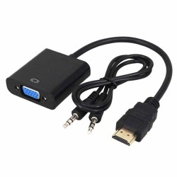 Adattatore audio/video da HDMI a VGA con Jack audio per trasmissione audio