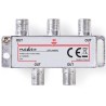 Splitter F CATV Attenuazione Max.8,0dB 5-1000MHz 4 Uscite