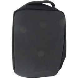 Zaino per notebook nero con superficie frontale rigida 45x35x10cm