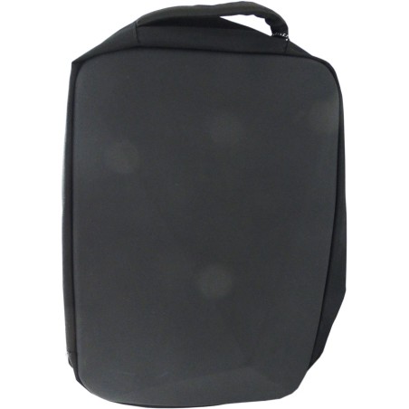 Zaino per notebook nero con superficie frontale rigida 45x35x10cm