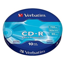 Verbatim CD-R 80min Extra Protection - Confezione da 10 pezzi