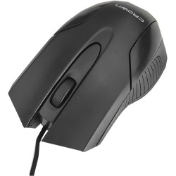 Mouse ottico cablato USB 1000DPI nero Crown Micro