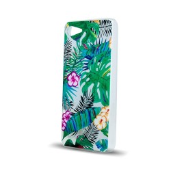 Cover per iPhone X in silicone TPU Slim Design Tropical